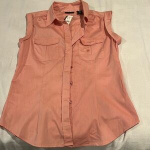 NWT New York & co Sleeveless pink blouse
